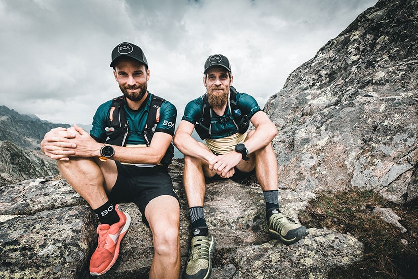 Michi (links) mit Flo Grasel, Topläufer aus dem BOA Running Team