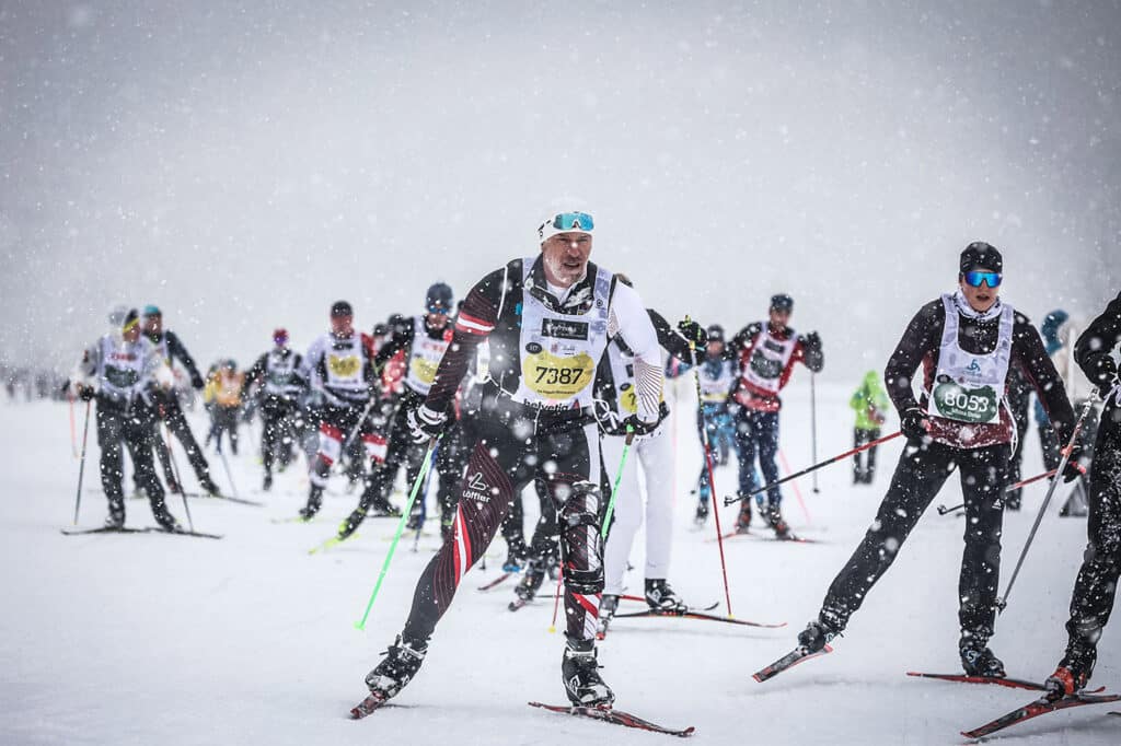 Michael beim Engadin Marathon