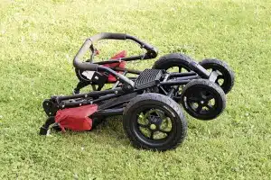 Klein zusammenklappen, innerhalb von 5 Sekunden