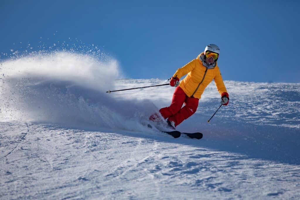 Photo by Volker Meyer: https://www.pexels.com/photo/person-in-yellow-jacket-and-red-riding-on-snow-ski-3714137/